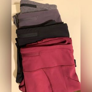 4 Pairs of Lulelemon Leggings- all size 6, 21-23” inseams.